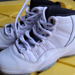 Nike Kids White and Black High-Top Sneakers